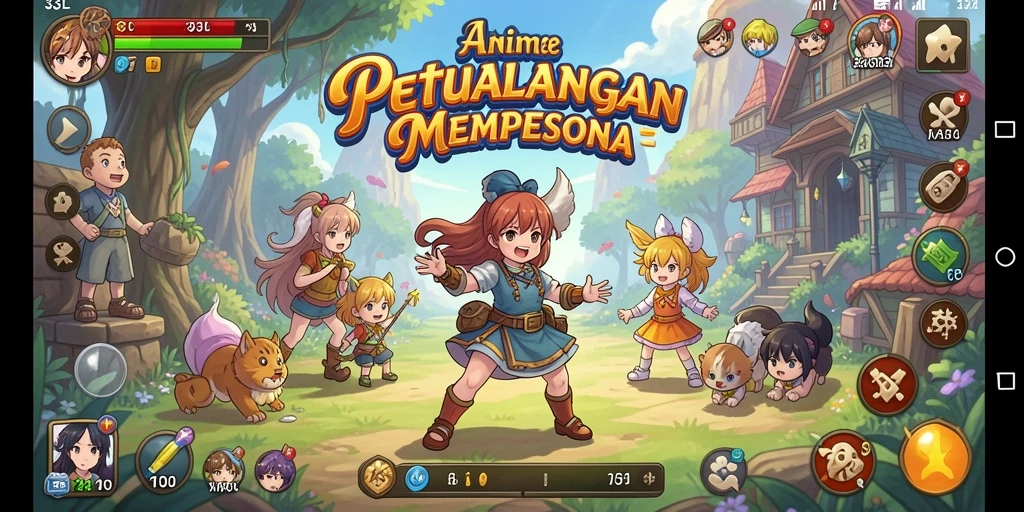Gameplay seru 33L dengan karakter anime yang memukau.