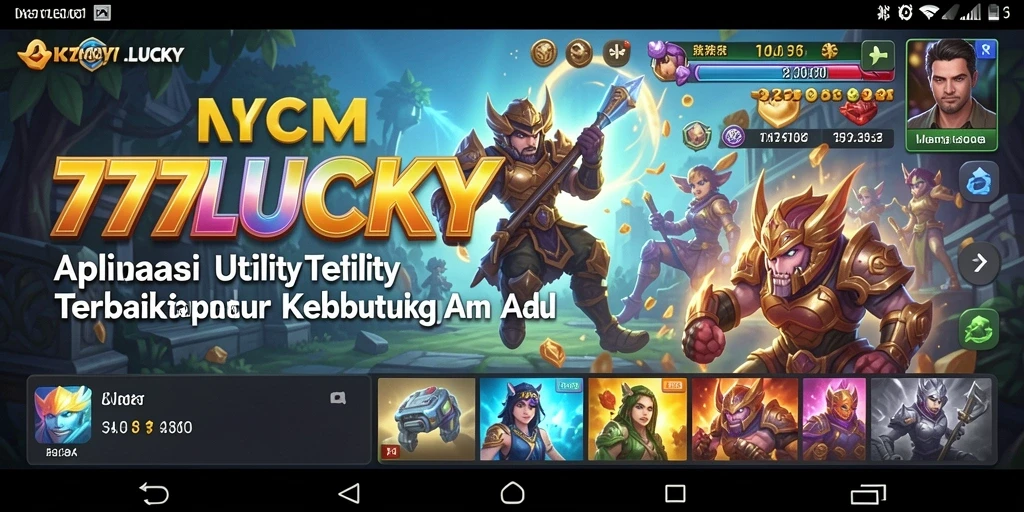Screenshot utama 777LUCKY menampilkan antarmuka yang ramah pengguna dan fitur lengkap.
