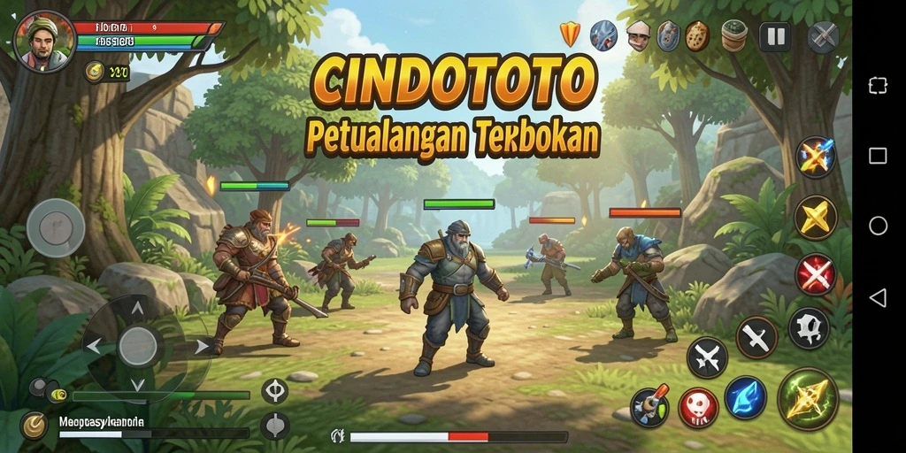 Screenshot gameplay CINDOTOTO yang menunjukkan eksplorasi dunia terbuka yang luas.