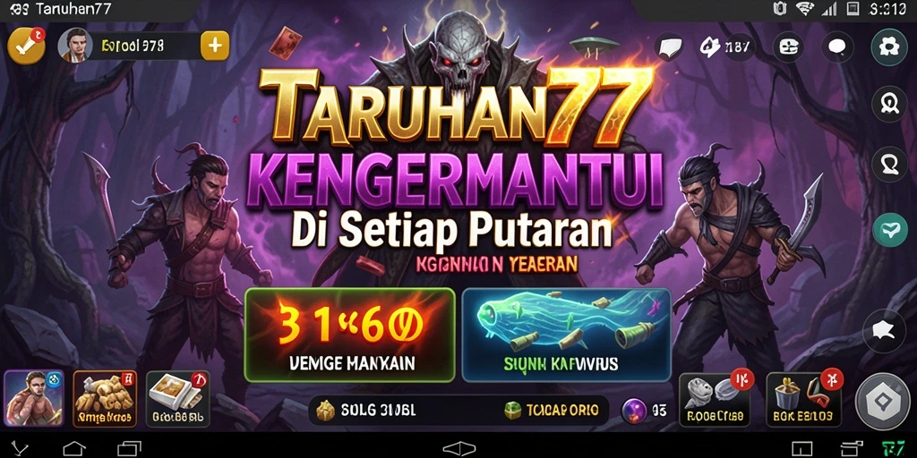 Tampilan gameplay menakutkan dari TARUHAN77 yang penuh ketegangan.
