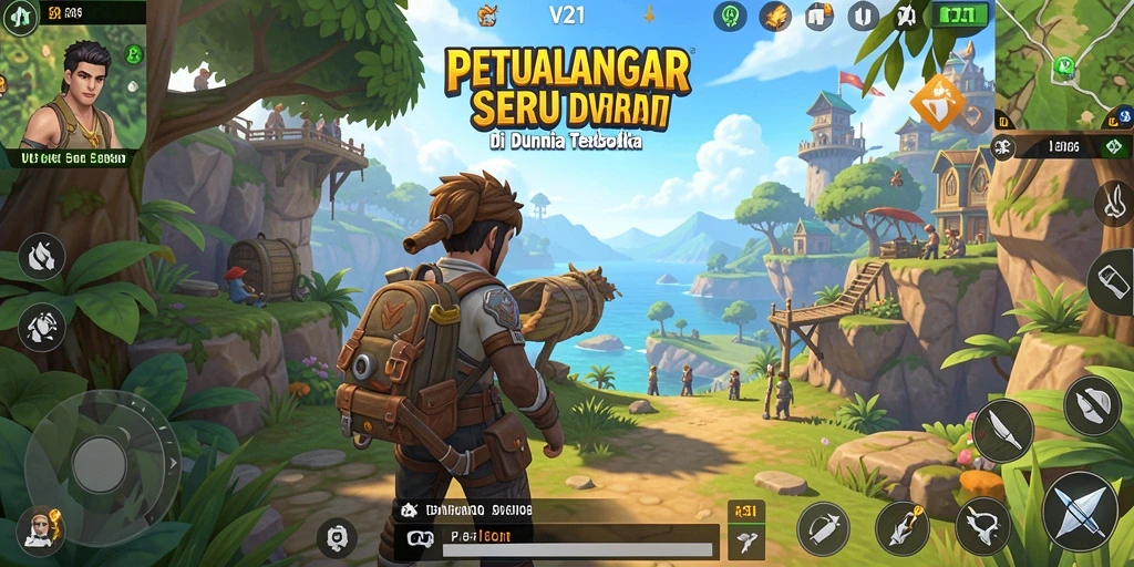 Gameplay seru dan penuh eksplorasi di V21.